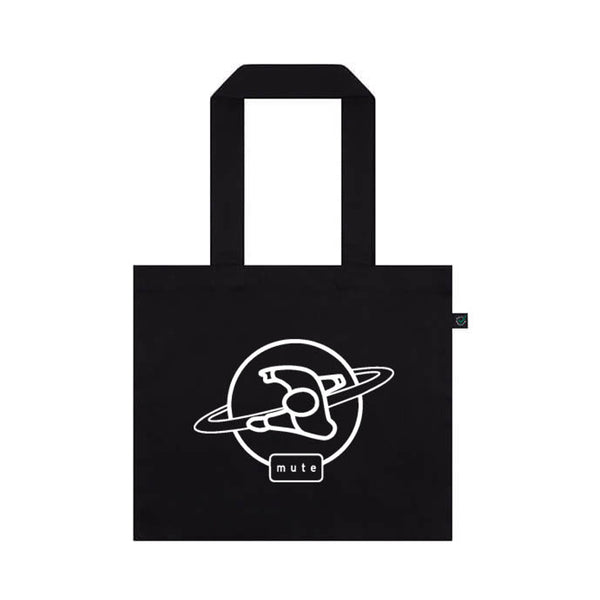 Mute Walking Man Archival Logo - Black Heavy Weight Tote Bag