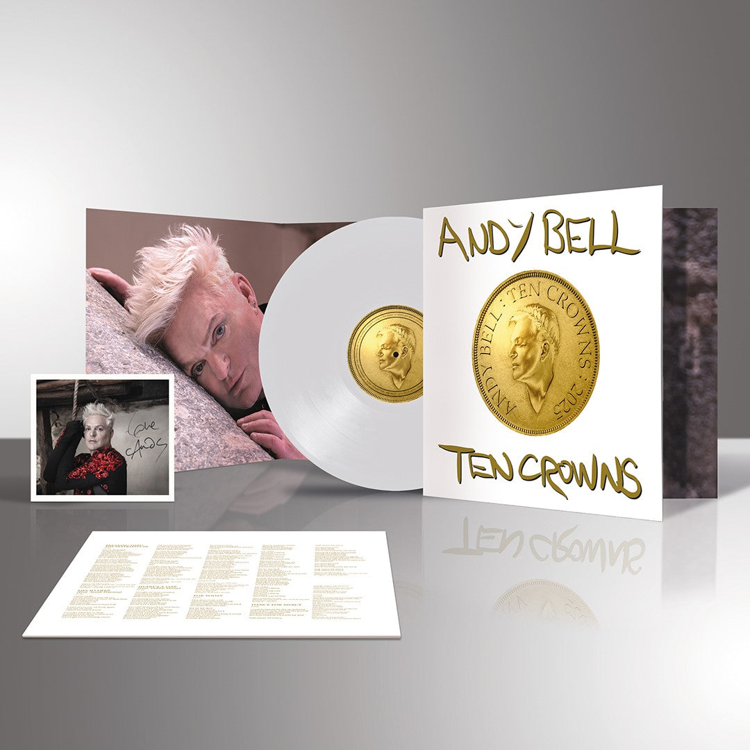 Andy Bell - Ten Crowns - Limited Edition White Vinyl + Signed Art Card