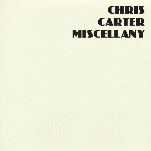 Chris Carter - Miscellany - 4CD Box Set - Misc