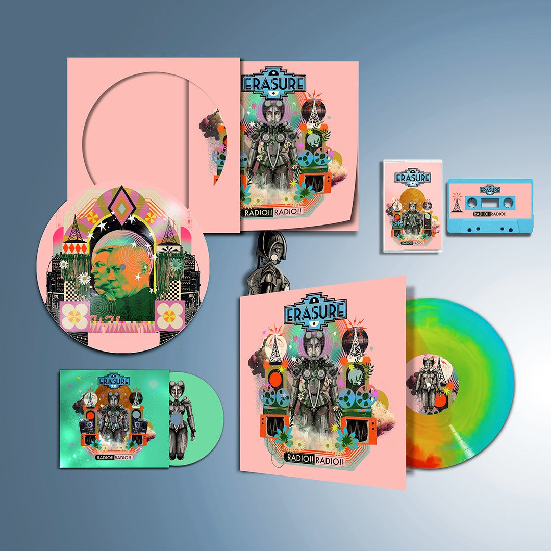 Erasure - Radio!! Radio!! - Sunburst Vinyl + Picture Disc + Special Edition CD + Cassette