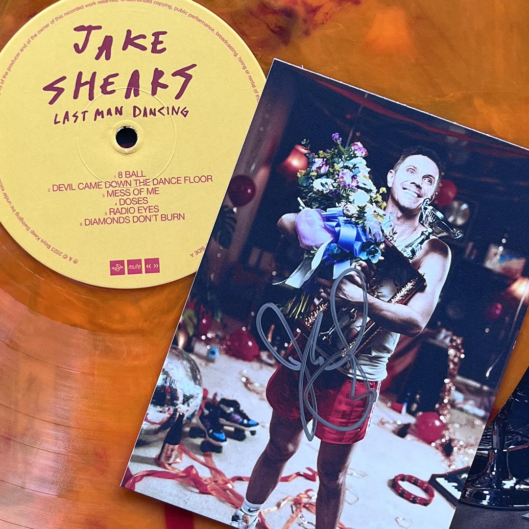 Jake Shears Last Man Dancing Limited Edition Orange Marble Vinyl Mute Bank