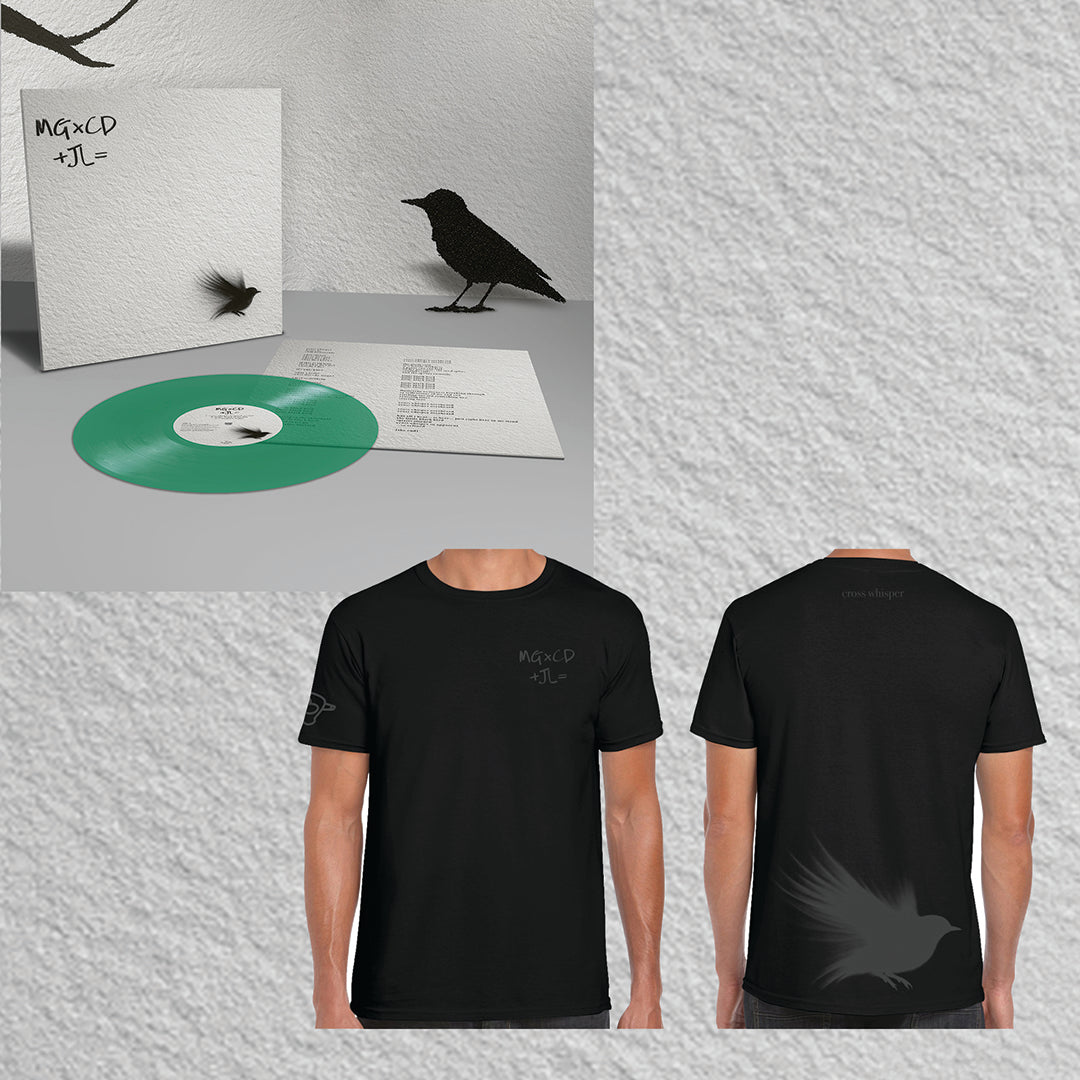 MG x CD + JL = - Cross Whisper - 12" Limited Edition Transparent Green Vinyl + T-Shirt