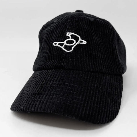 Mute Walking Man logo - Black cord cap