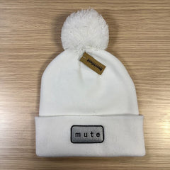 Mute White Christmas Bobble Hat - Limited edition