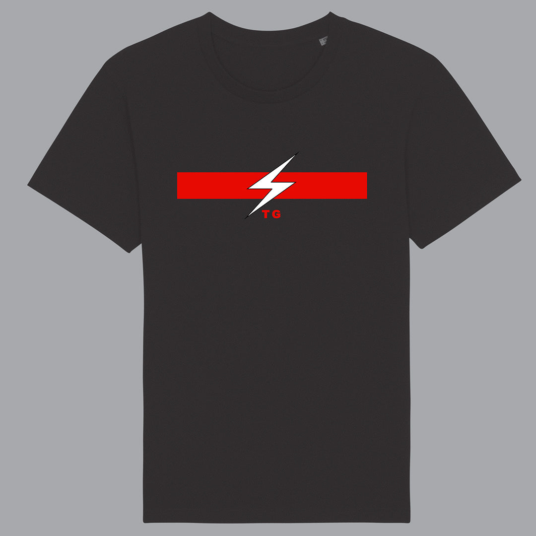 Throbbing Gristle - Long Flash Black T-Shirt