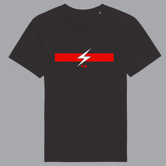 Throbbing Gristle - Long Flash Black T-Shirt