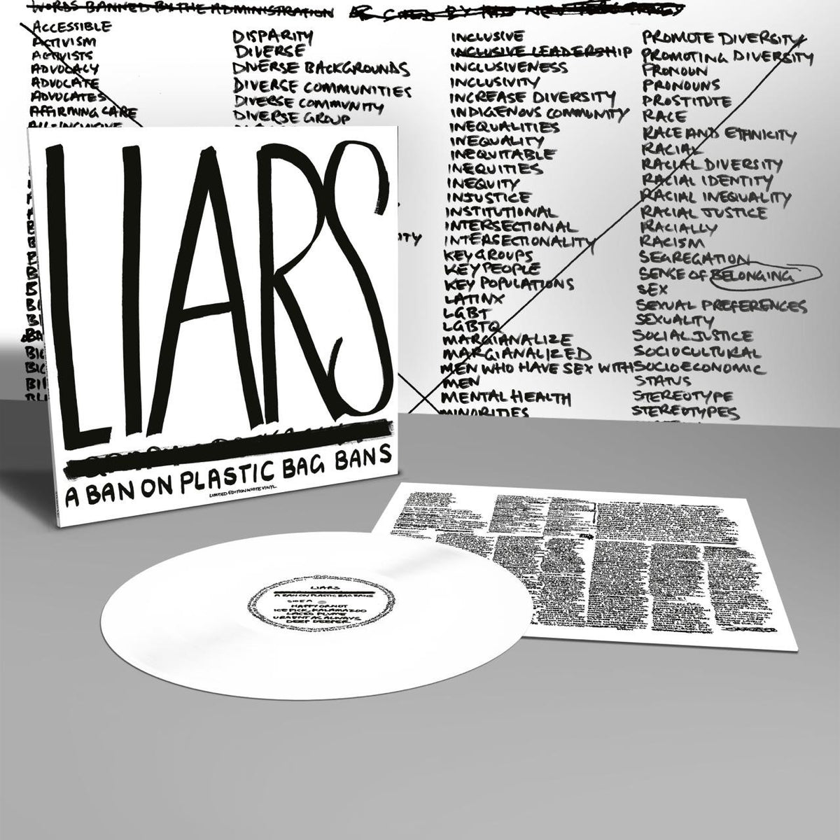 Liars - A Ban on Plastic Bag Bans - Recycled White Vinyl