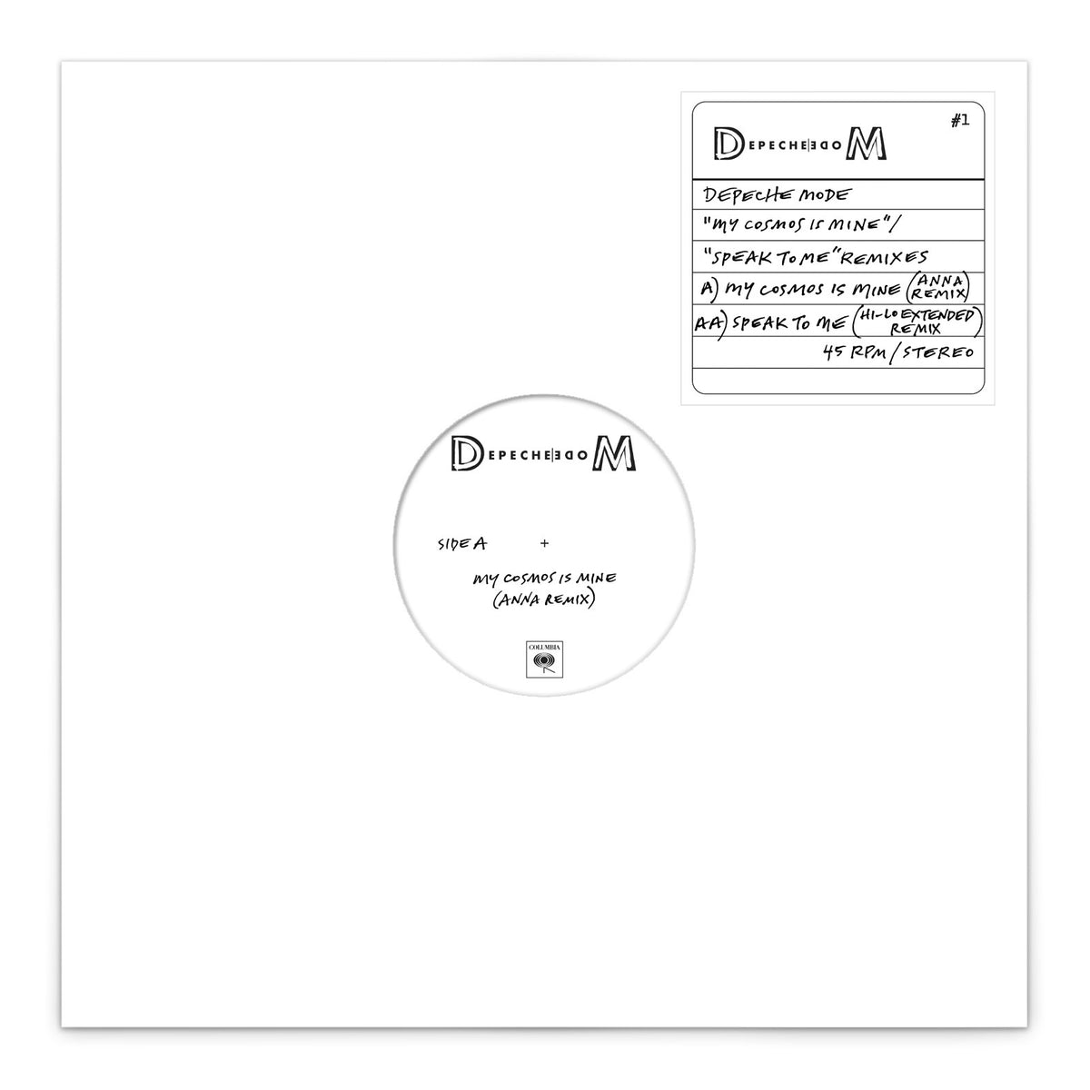 Depeche Mode - My Cosmos Is Mine / Speak To Me (Remixes) - 12’’ Vinyl