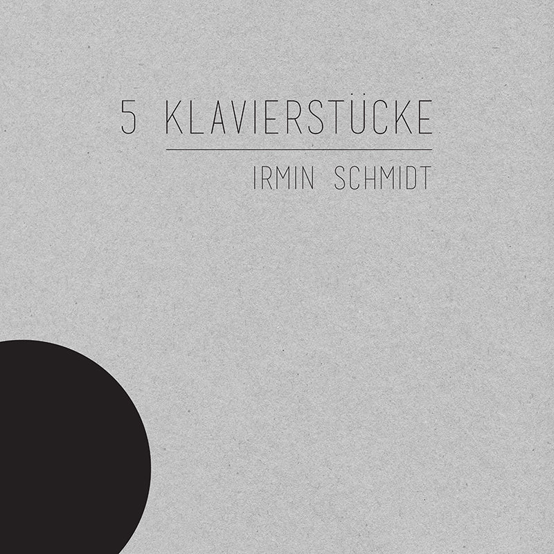 Irmin Schmidt - 5 Klavierstucke - CD - Misc